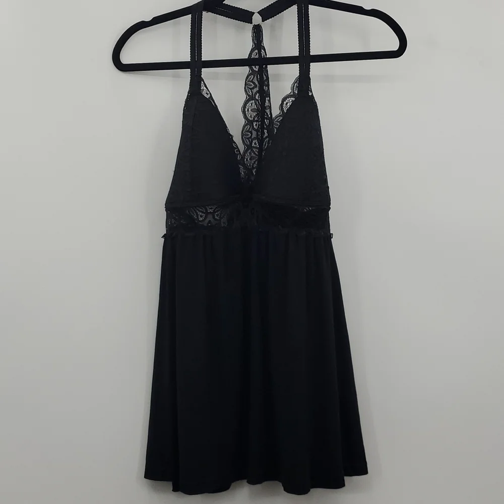 Daisy Fuentes Women  Chemise Teddy Babydoll Soft Stretch Mother Day Black Sz 1X - Picture 8 of 17